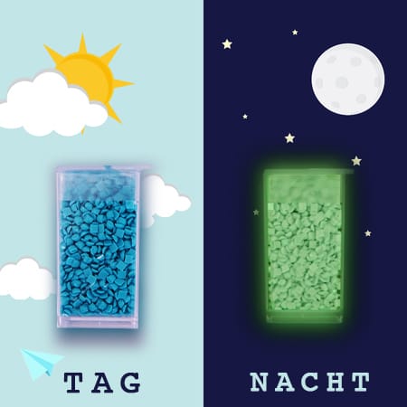 Nachtleuchtende Diamond Painting Steine DMC996G - eckig von Spielzeughafen