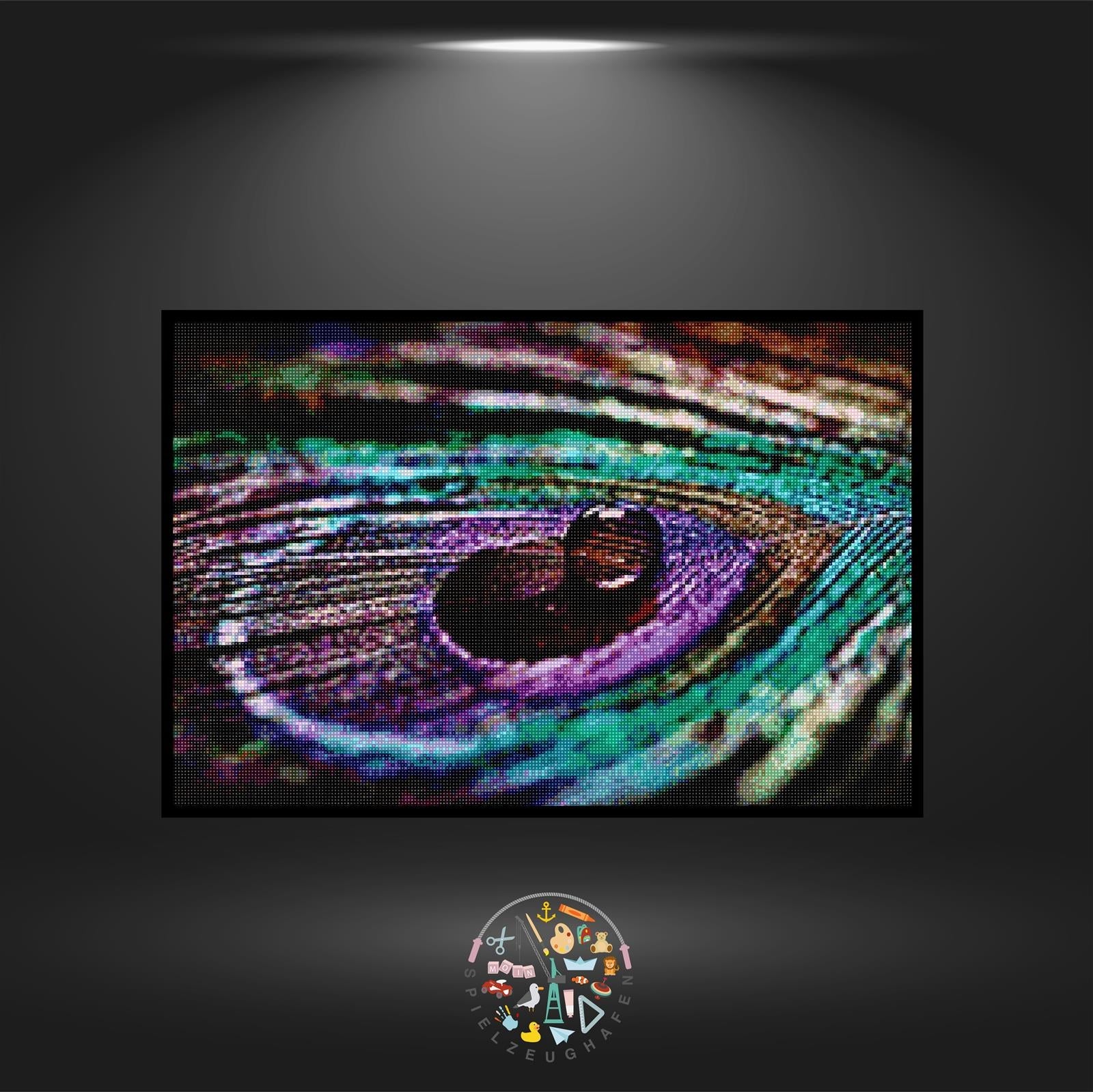 'Peacock Feather' - Quadratisch von Spielzeughafen