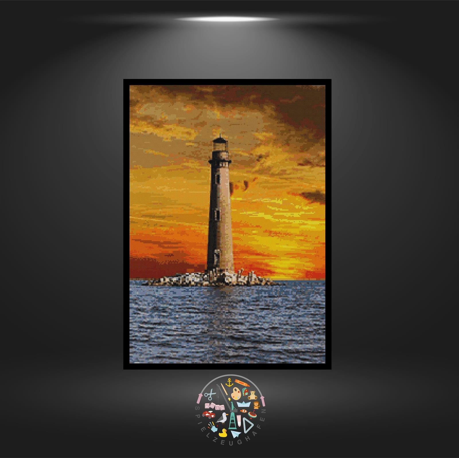 Sand island lighthouse - Quadratisch von Spielzeughafen