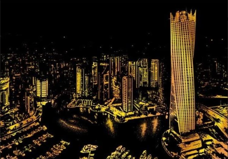 Scratch Painting Dubai von Spielzeughafen