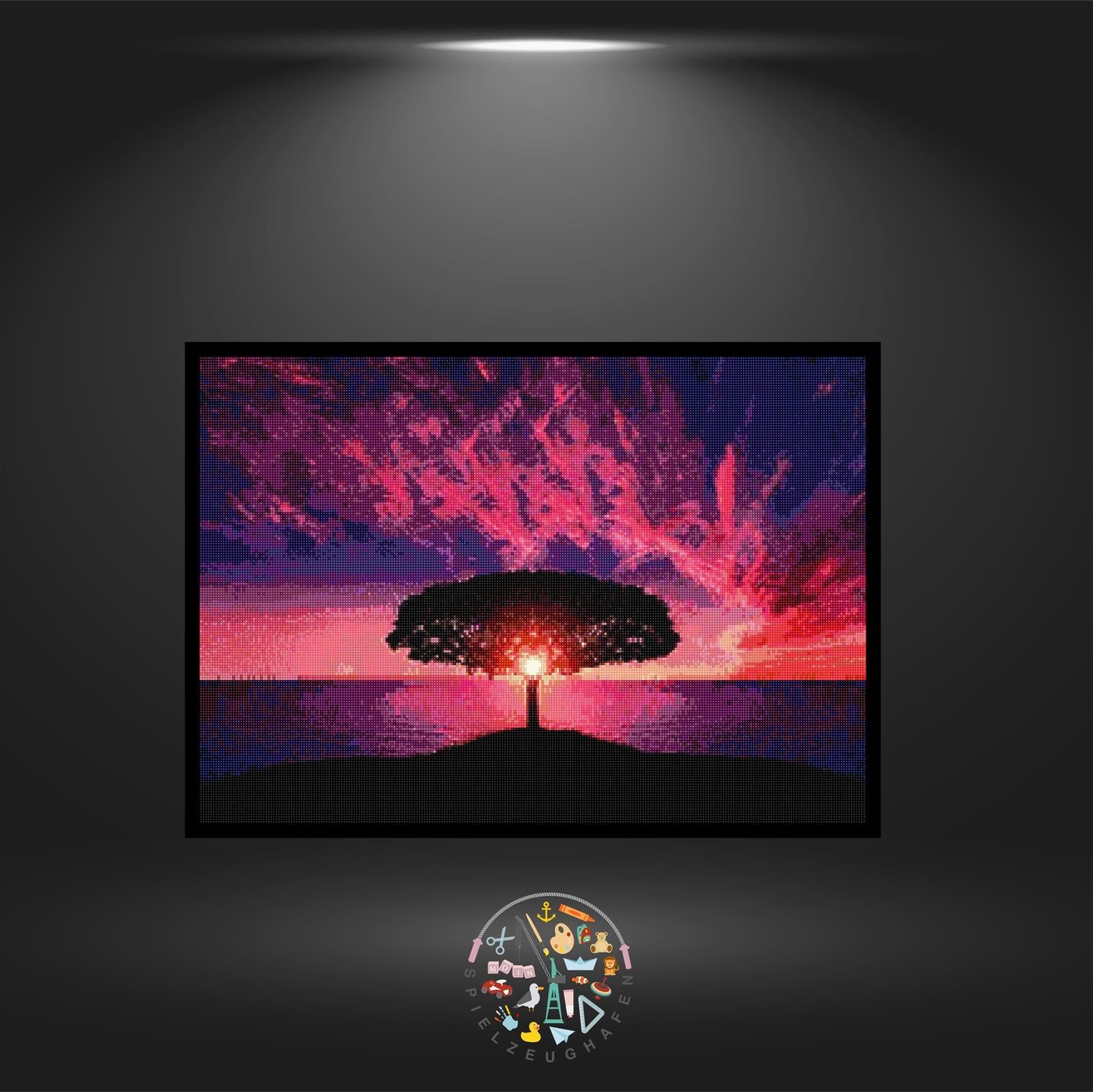 'Silhouette im Abendrot' - Quadratisch von Spielzeughafen