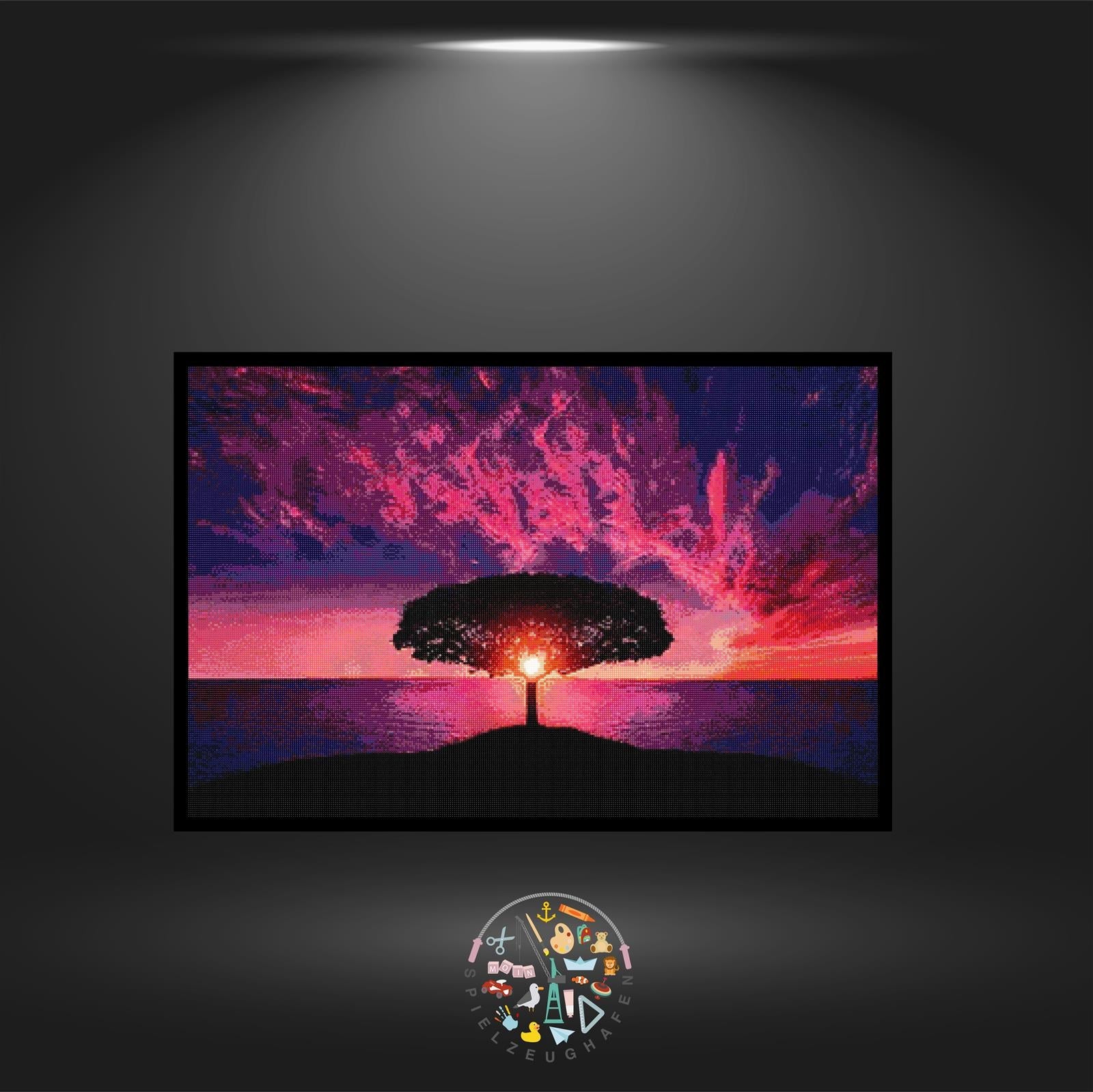 'Silhouette im Abendrot' - Quadratisch von Spielzeughafen