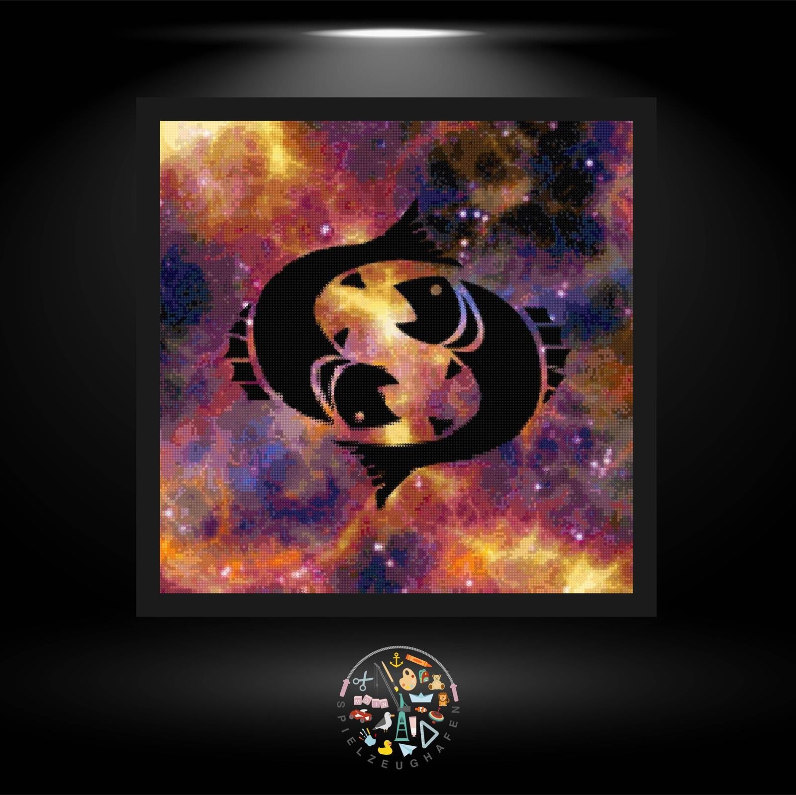 Sternzeichen Fisch Rot - Strass / Rhinestone von Spielzeughafen