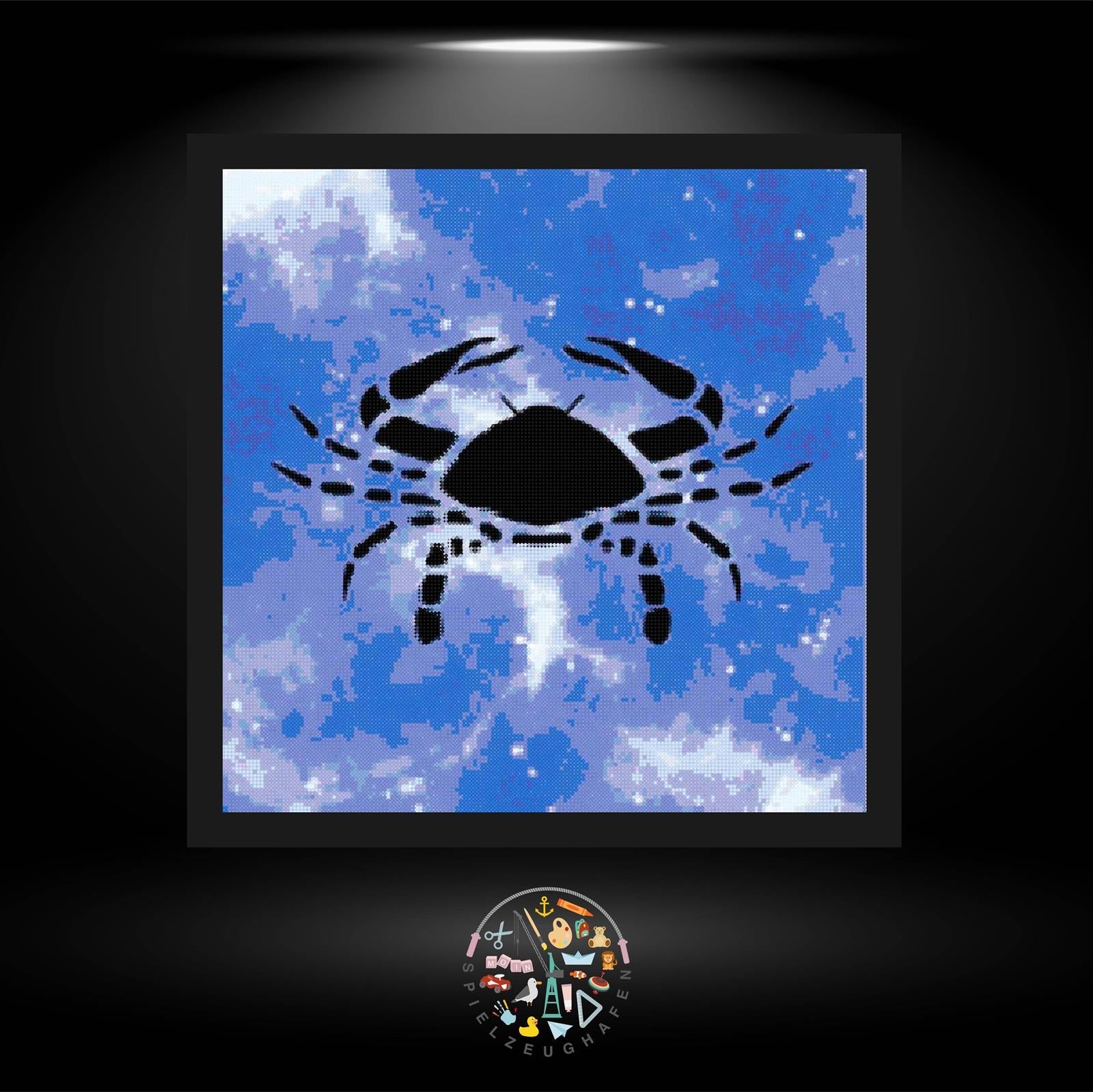 Sternzeichen Krebs Blau - Strass / Rhinestone von Spielzeughafen