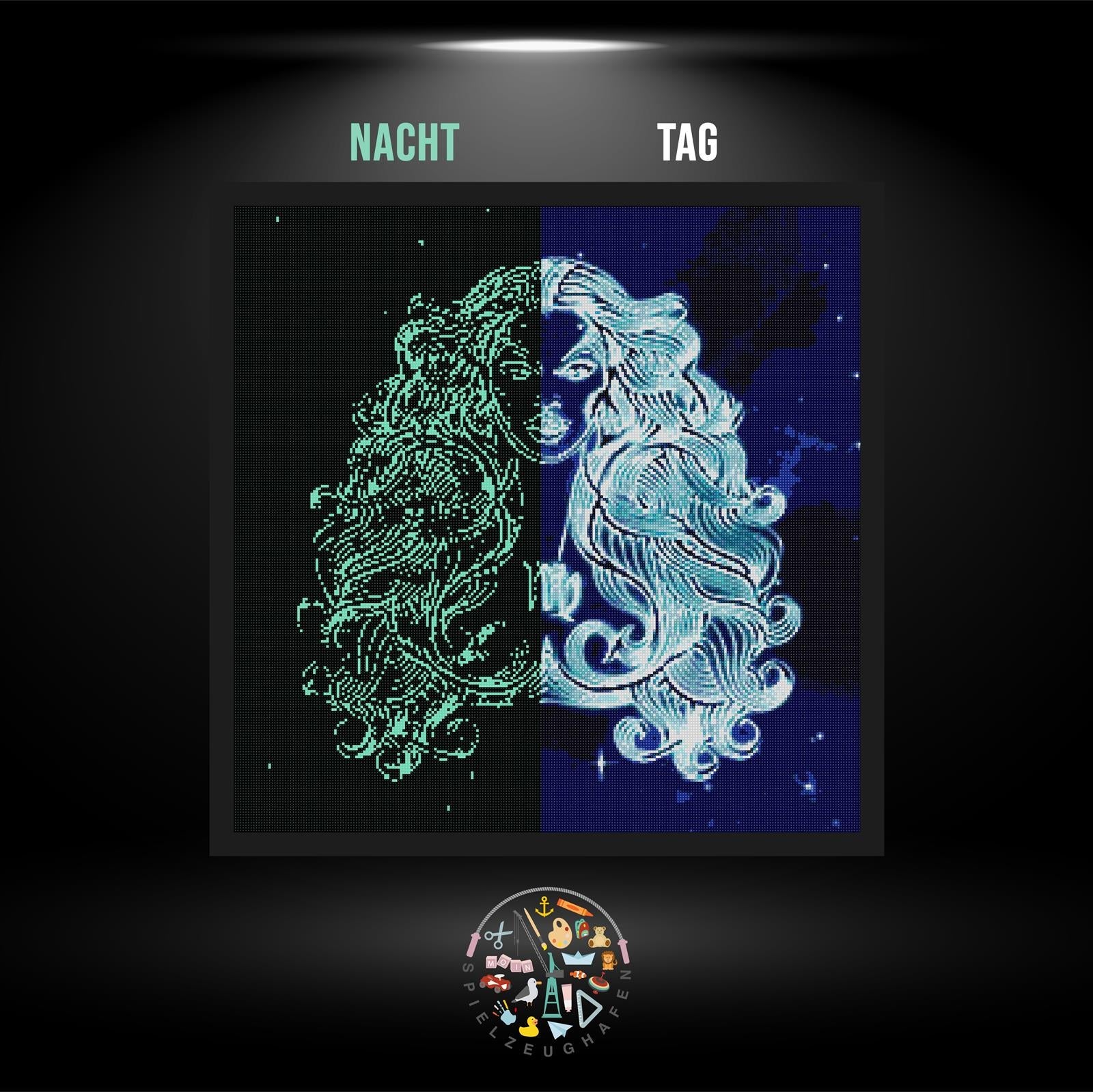 Sternzeichen Nachtleuchtend Jungfrau von Spielzeughafen