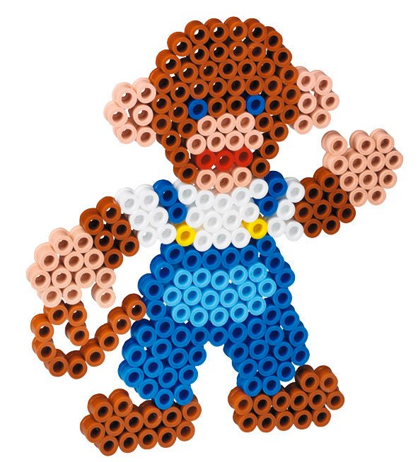 Stiftplatte für Maxi Bügelperlen, Affe von Spielzeughafen