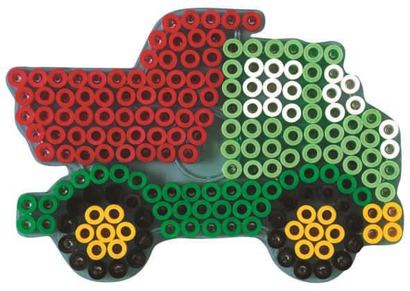 Stiftplatte für Maxi Bügelperlen, Brummi von Spielzeughafen