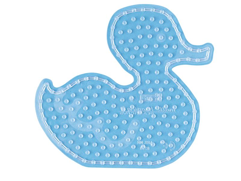 Stiftplatte für Maxi Bügelperlen, Ente von Spielzeughafen