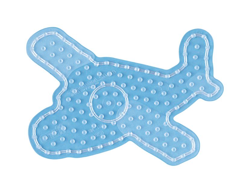 Stiftplatte für Maxi Bügelperlen, Flugzeug von Spielzeughafen