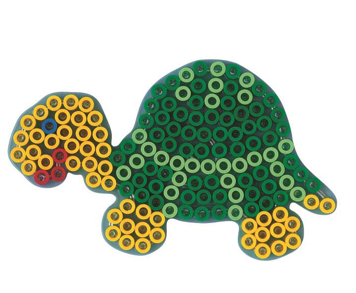 Stiftplatte für Maxi Bügelperlen, Schildkröte von Spielzeughafen