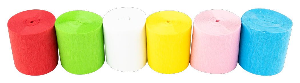 STYLEX Krepppapier 6 Rollen von Spielzeughafen