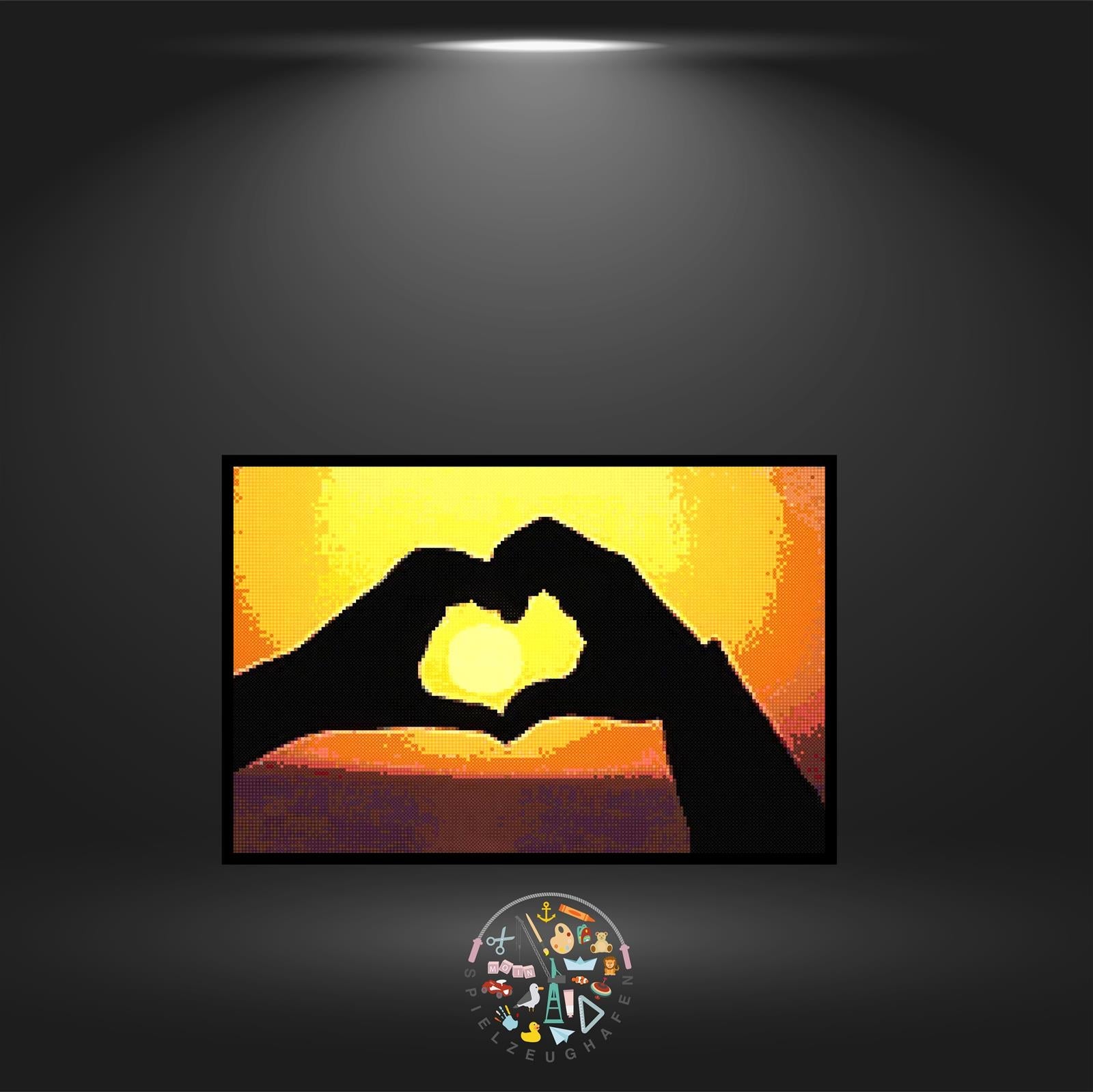 'Sunset love' - Strass / Rhinestone von Spielzeughafen