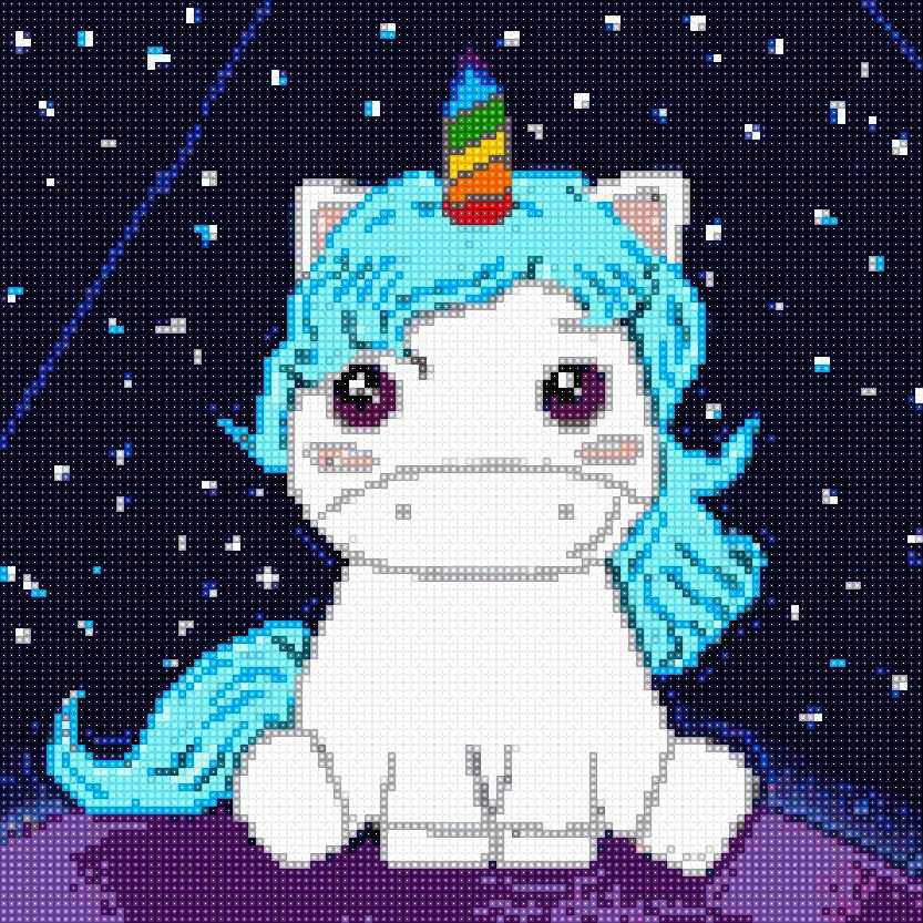 'Unicorn' - Quadratisch, nachtleuchtend von Spielzeughafen