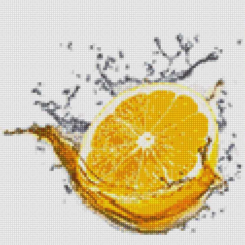 'Lemon splash' - Quadratisch